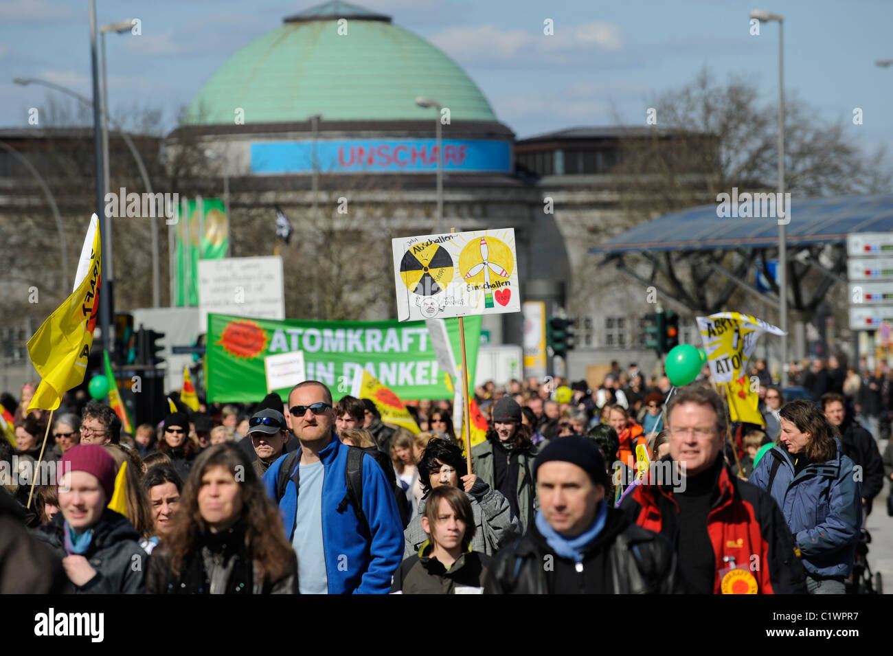 GERMANY Hamburg 2011 march 26 , large rally and public meeting at ...