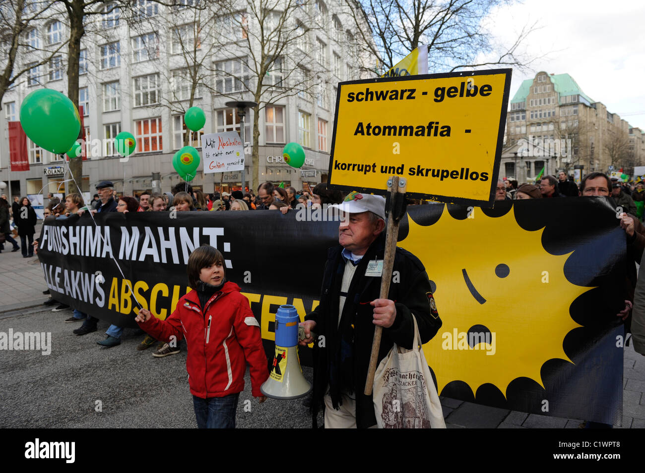 GERMANY Hamburg 2011 march 26 , large rally and public meeting at ...