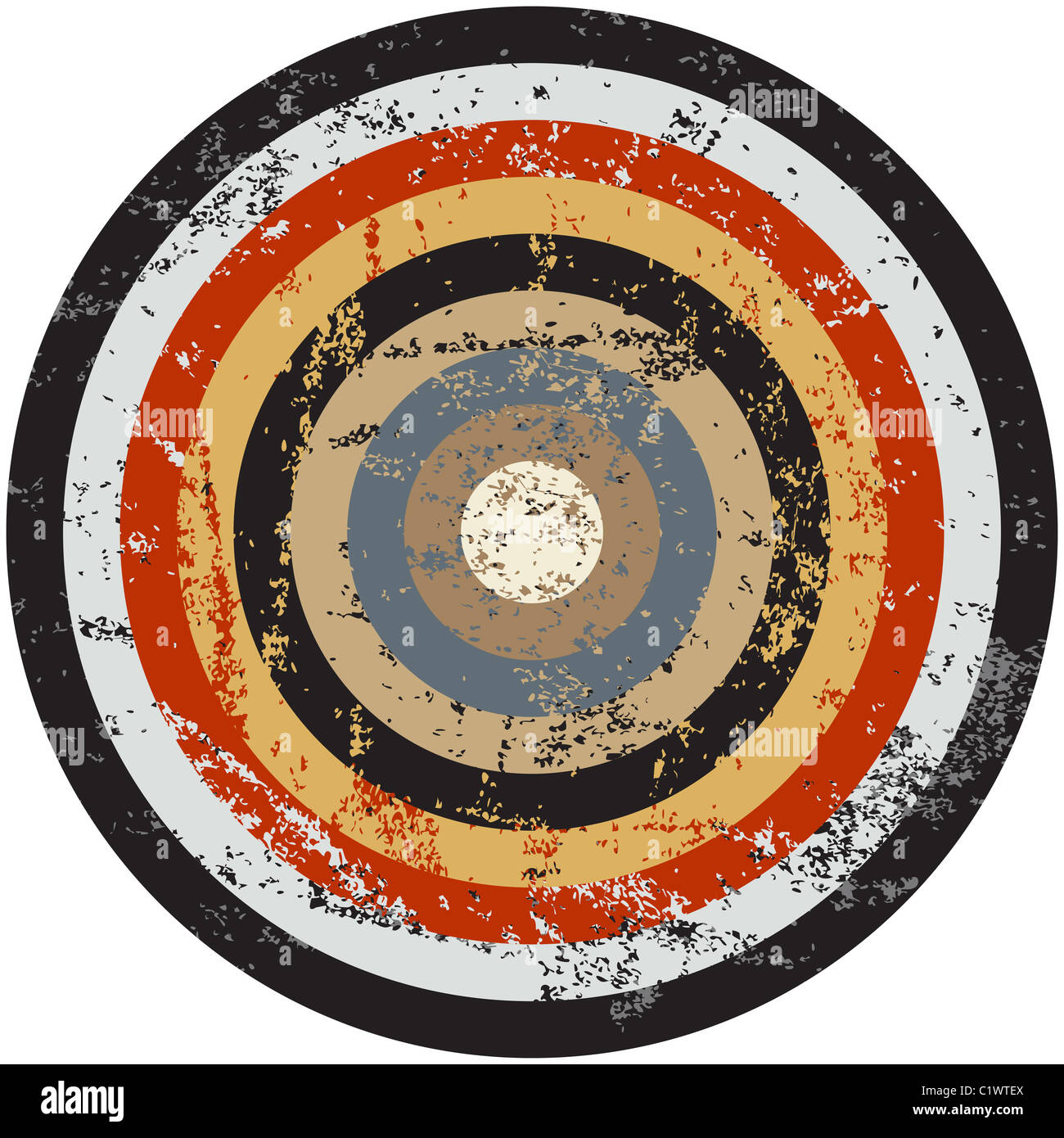 Circular Target. Sign Circular grunge sign or target Stock Photo - Alamy