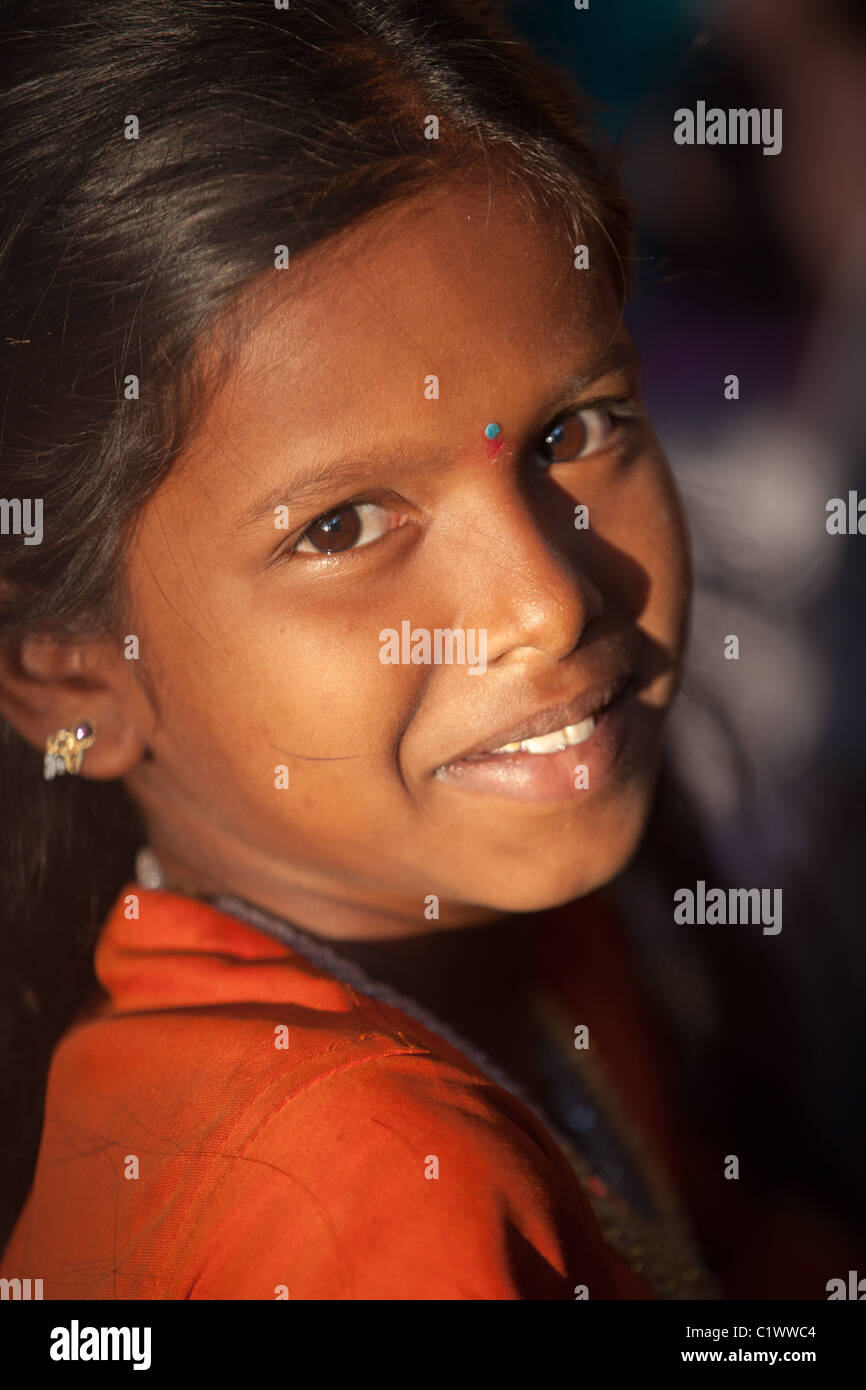 girl at school Andhra Pradesh South India Stock Photo - Alamy