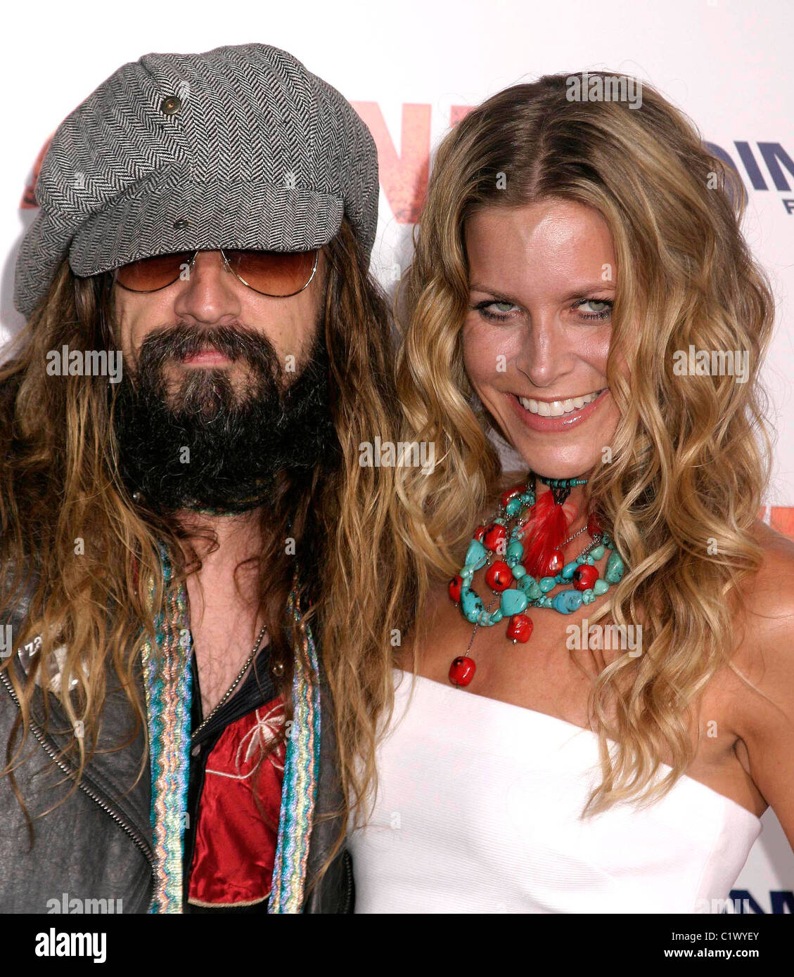 Director Rob Zombie and Sheri Moon Zombie Los Angeles Premiere of 'Halloween II' held at the Grauman's Chinese Theatre - Stock Photo