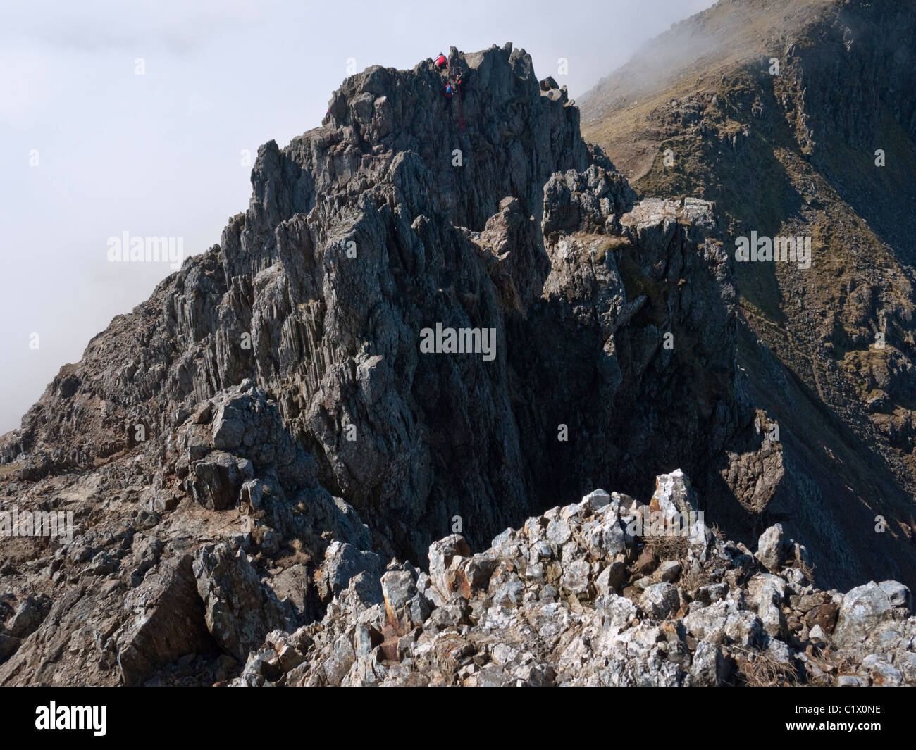 Crib Goch Pinnacles Stock Photos Crib Goch Pinnacles Stock