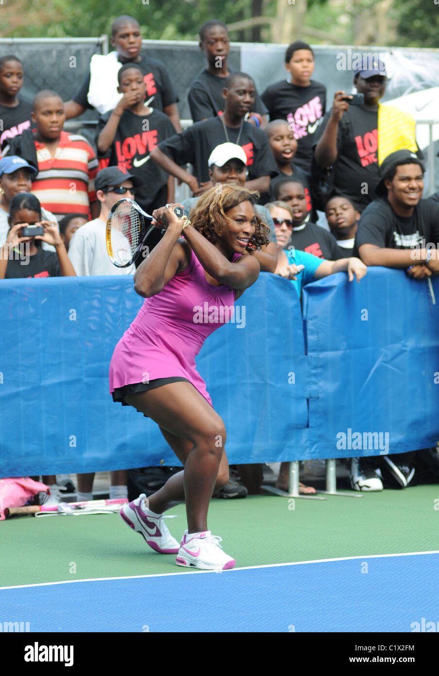 Serena Williams The Nike Game, Set, NYC tennis event ahead of the US Open  New York City, USA - 26.08.09 Stock Photo - Alamy