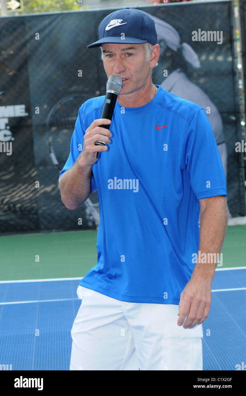 John McEnroe The Nike Game, Set, NYC tennis event ahead of the US Open New  York City, USA - 26.08.09 Stock Photo - Alamy