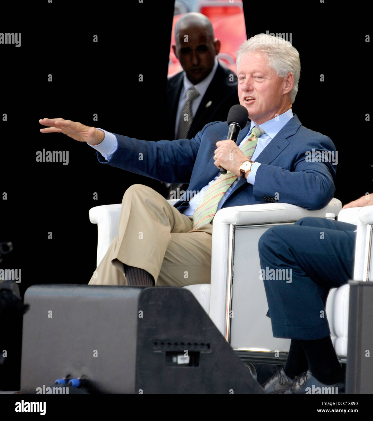 Former US President Bill Clinton speaks at the Canadian National ...