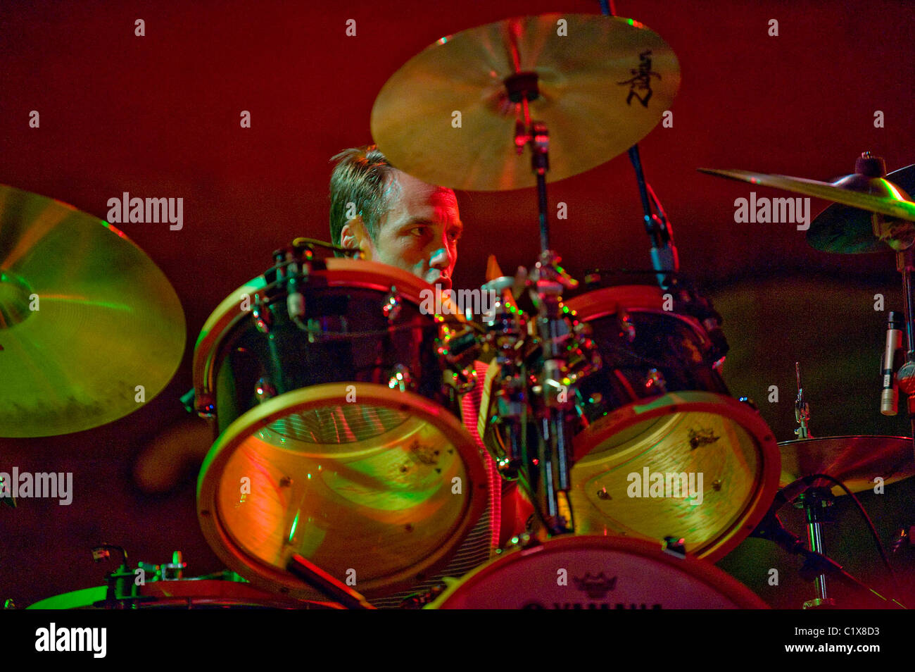 Pearl Jam performing live in concert at the O2 Arena London, England