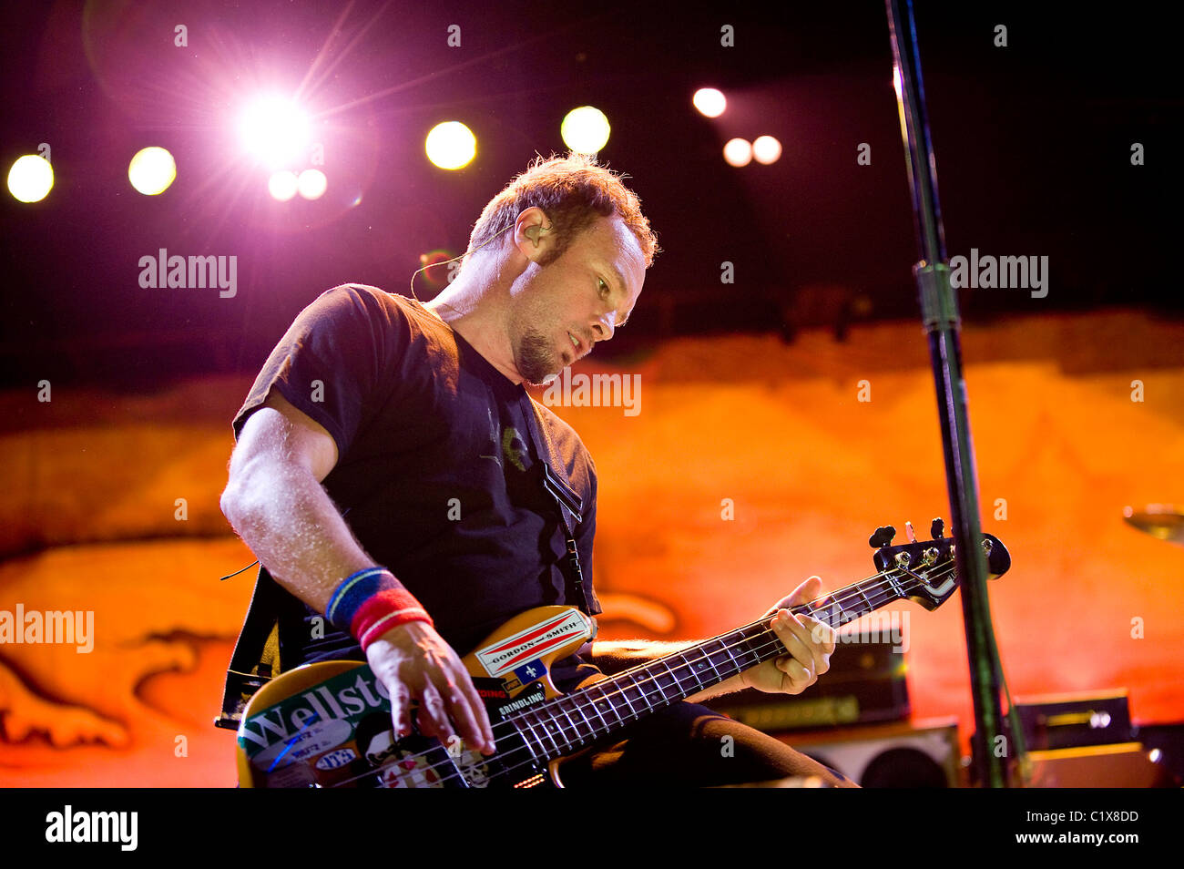 Pearl Jam performing live in concert at the O2 Arena London, England