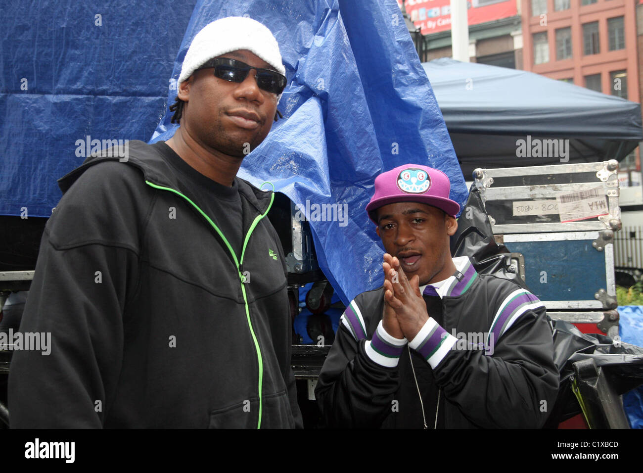Hip-hop artist KRS-One and Hip-hop artist Buckshot at J&R MusicFest ...