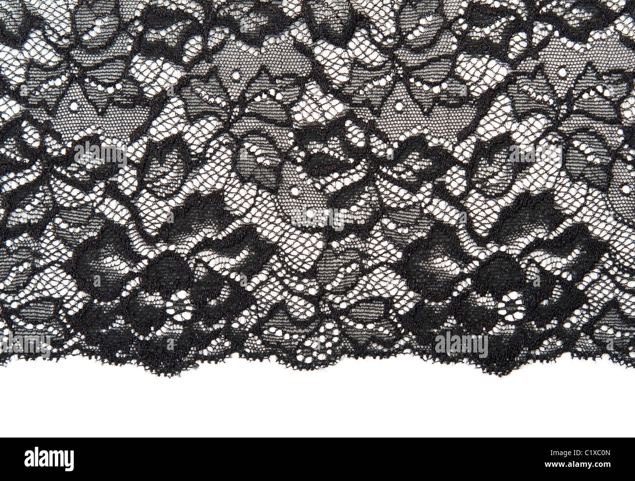 Black lace fabric stock photo. Image of textile, hole - 33621878