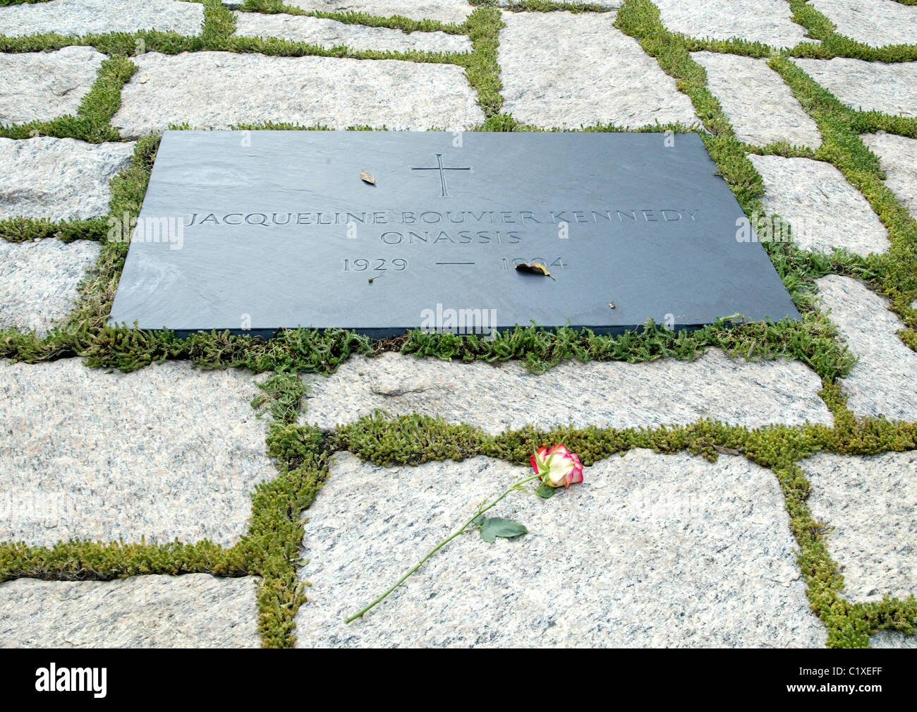 Grave of Jacqueline Kennedy Onassis at Arlington National Cemetery
