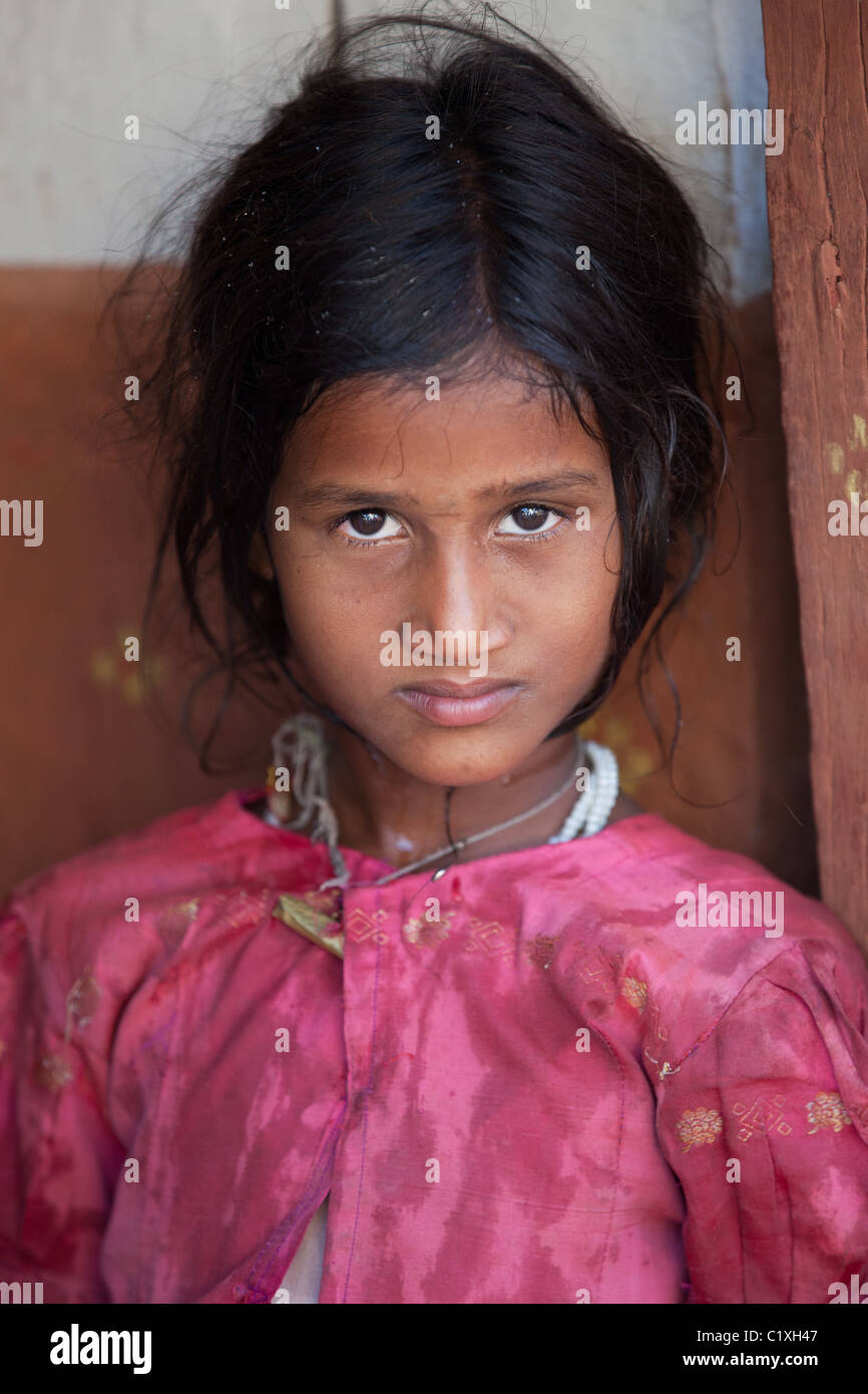 girl in Andhra Pradesh South India Stock Photo - Alamy