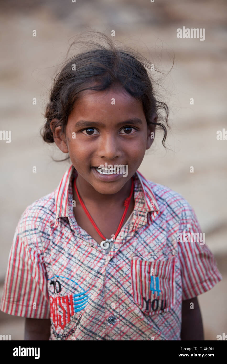 girl in Andhra Pradesh South India Stock Photo - Alamy