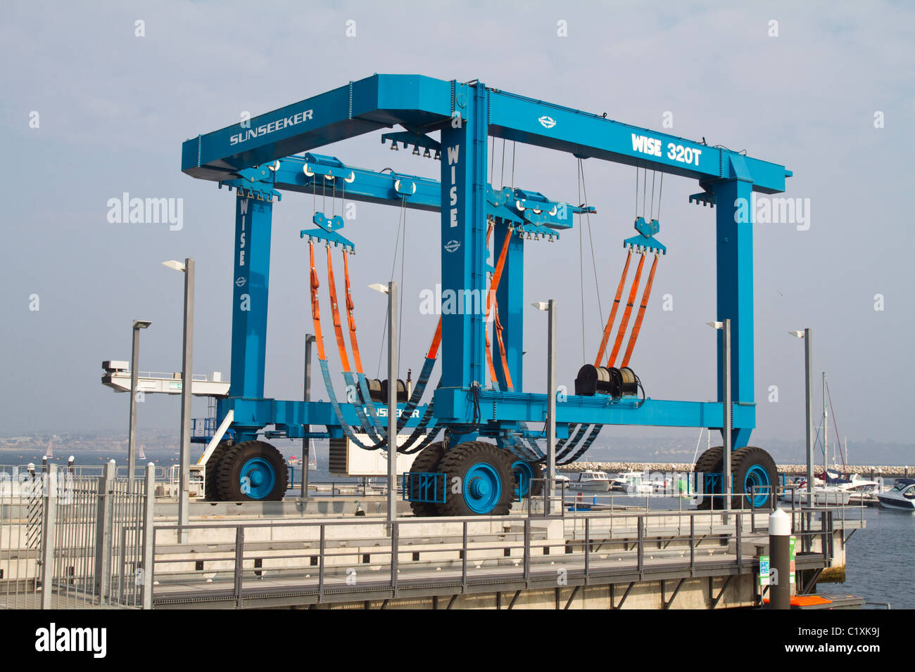 Wise 320 Ton Boat Hoist Stock Photo