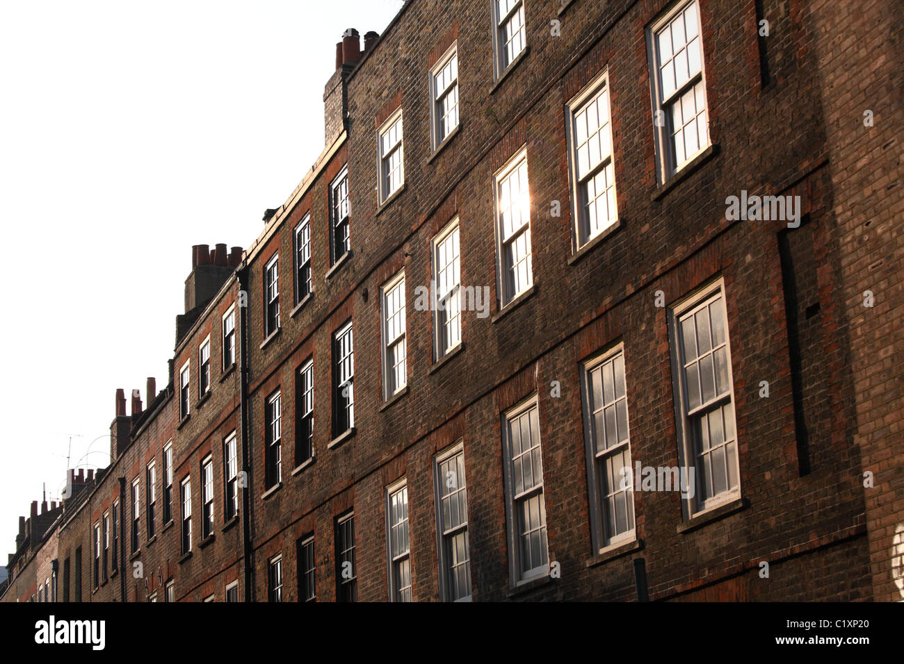block of flats in bricklane london Stock Photo