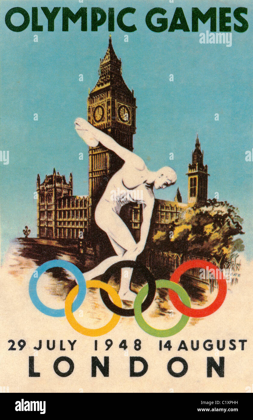 Olympic Games 1948 poster Stock Photo