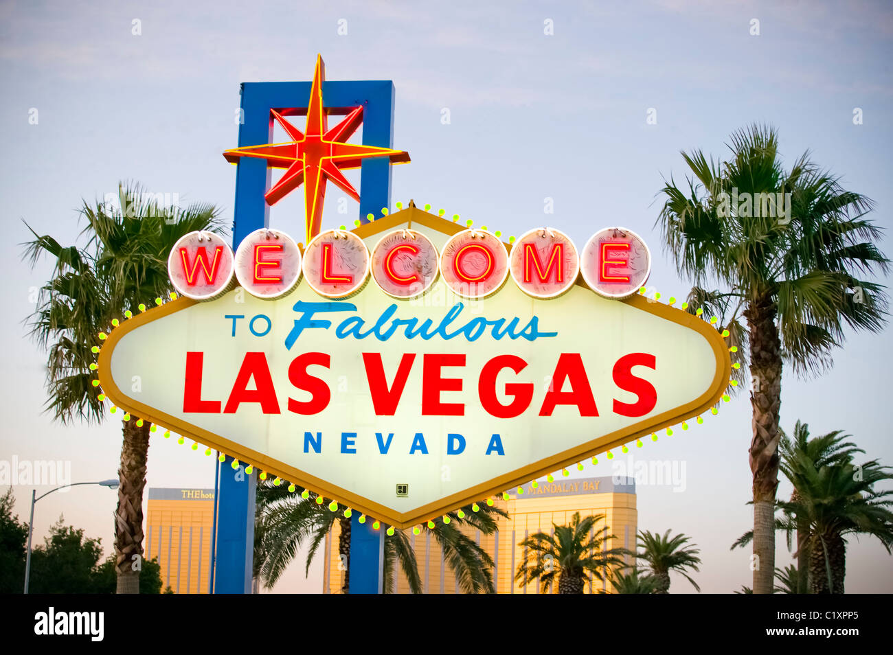Welcome to Las Vegas sign, Nevada Stock Photo