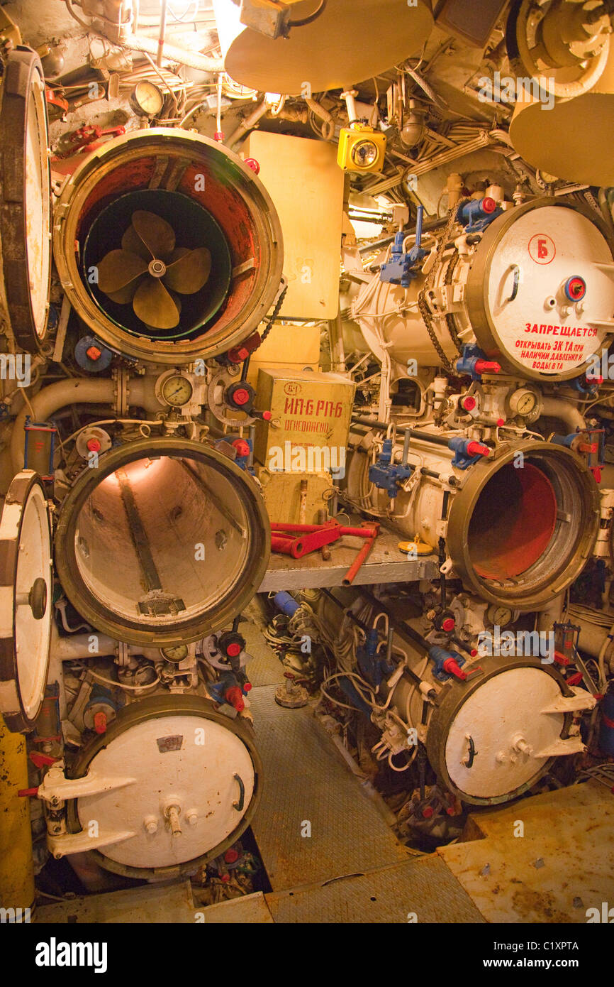 Interior Of B-39 Soviet Submarine At The Maritime Museum In San Diego ...