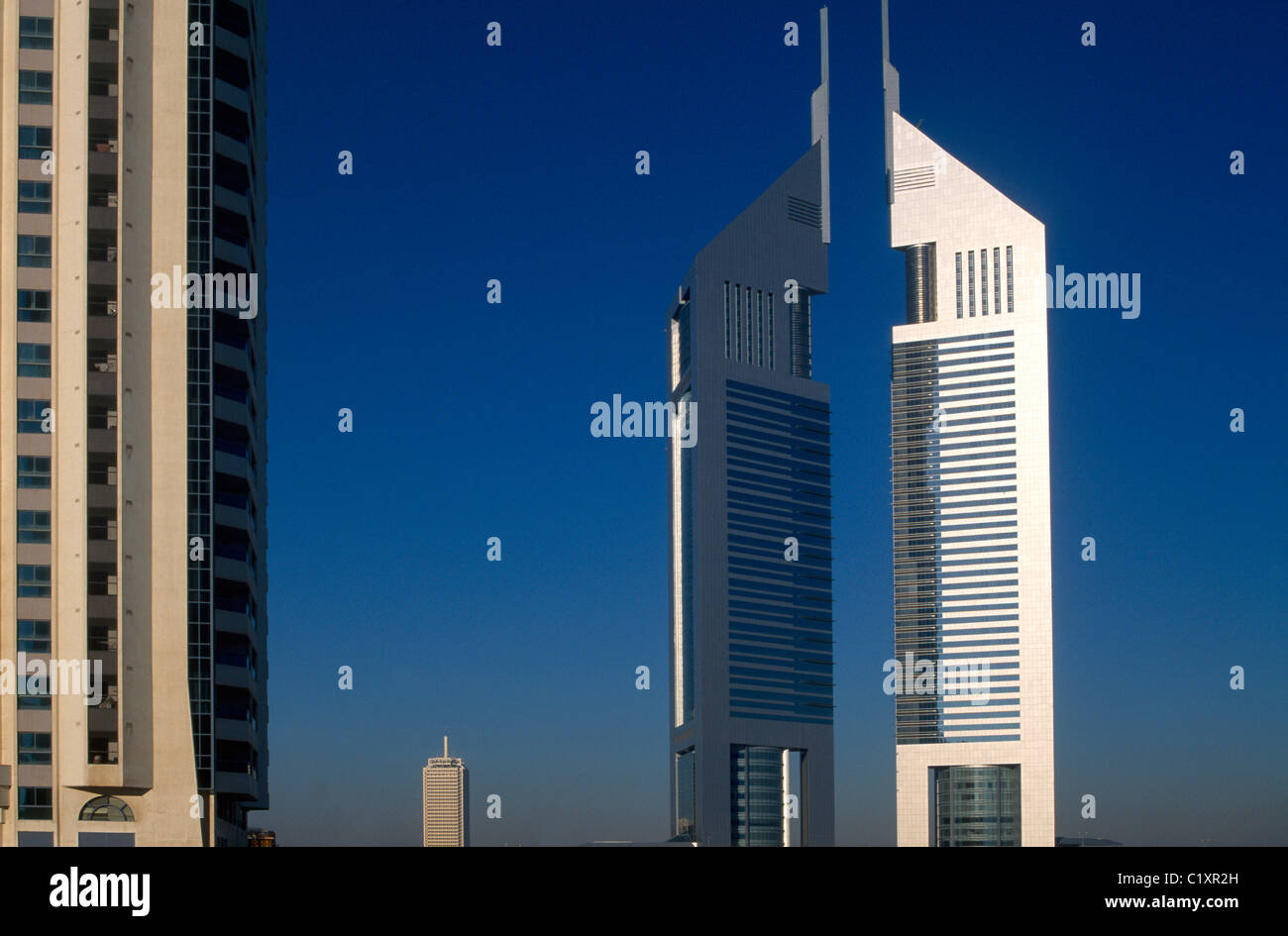Dubai UAE Emirates Towers And Trade Centre In The Distance Emirates