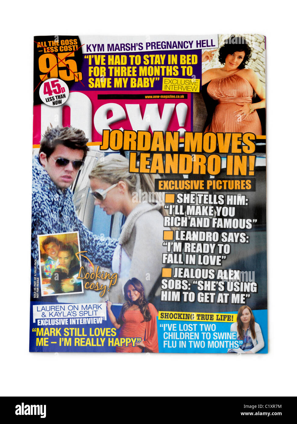 Cover of a Celebrity Gossip Magazine (New Magazine) Stock Photo