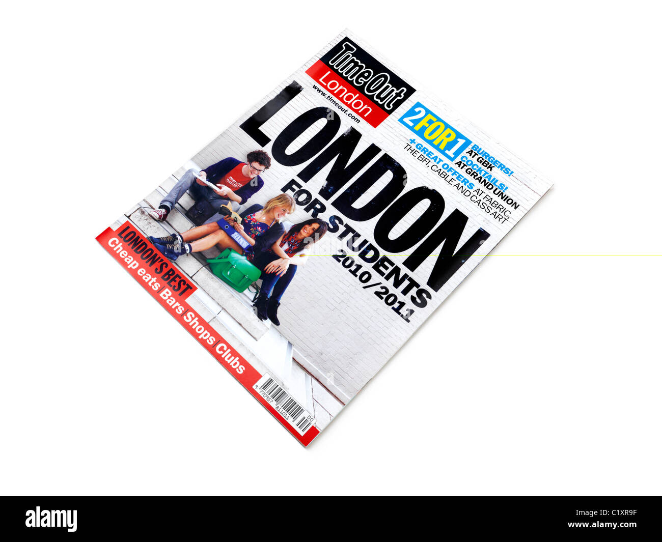 Cover of Time Out Magazine Stock Photo
