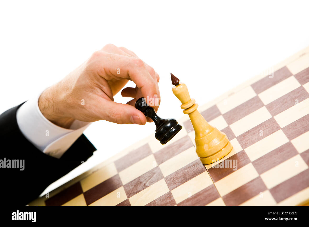 A chess player making his next chess move Stock Photo - Alamy