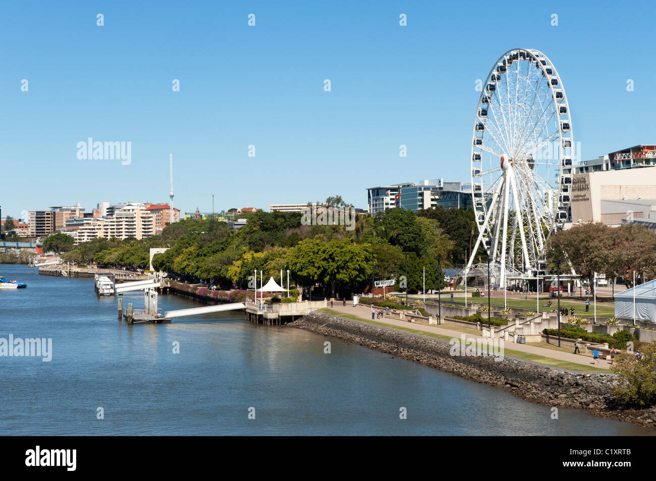Ferris Wheel in Brisbane Australia Stock Photo