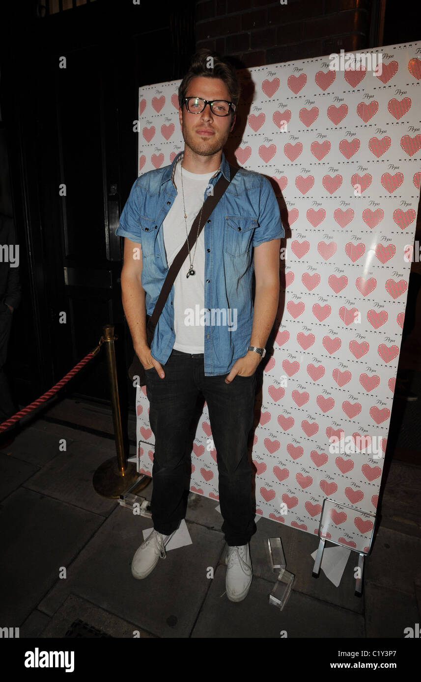 Rick Edwards PRPS hearts start launch party at held at Start boutique London, England - 03.09.09 Stock Photo