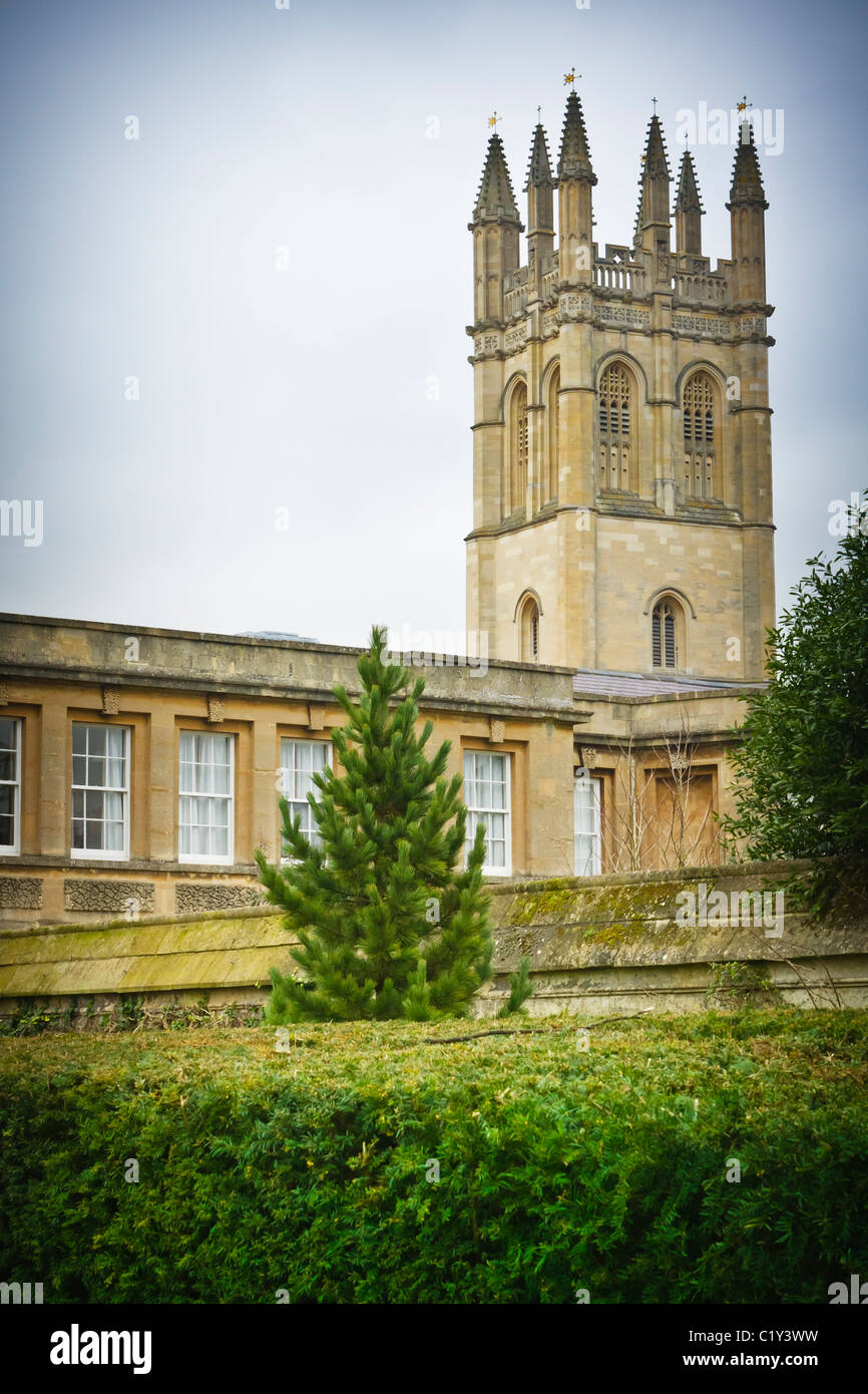Magdalen College Great Tower, Oxford, UK Stock Photo