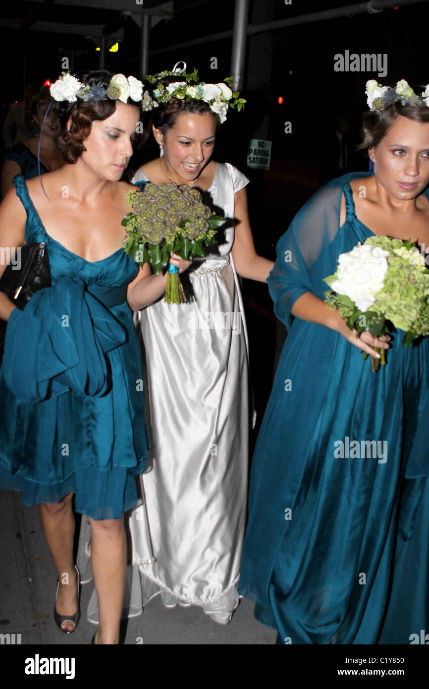 Eva PrinzValdes, with bridesmaid Juliana Guillermo The wedding of Bernardo Guillermo and Eva