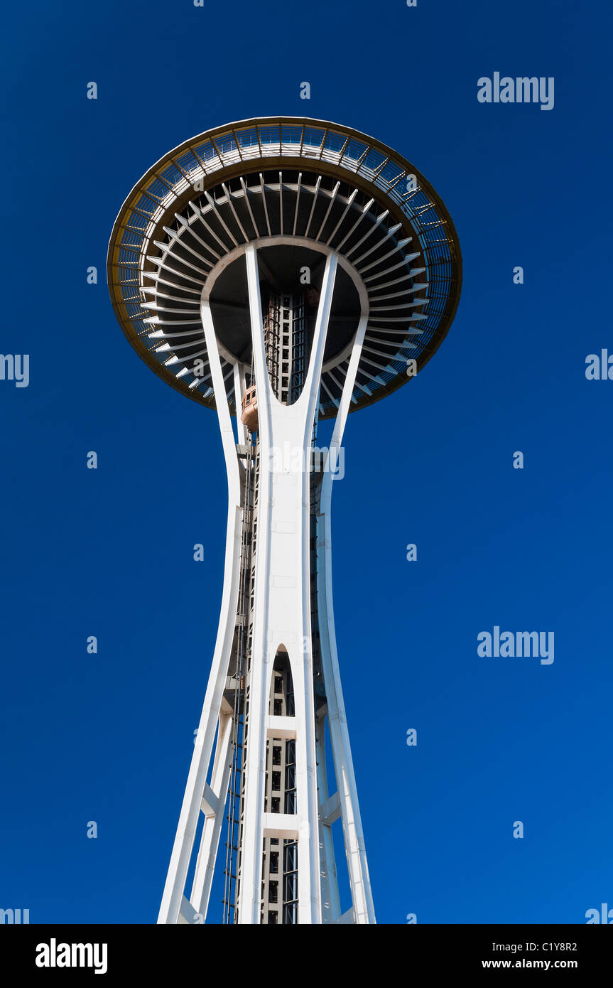 The Space Needle, Seattle Center, Seattle, Washington, USA Stock Photo