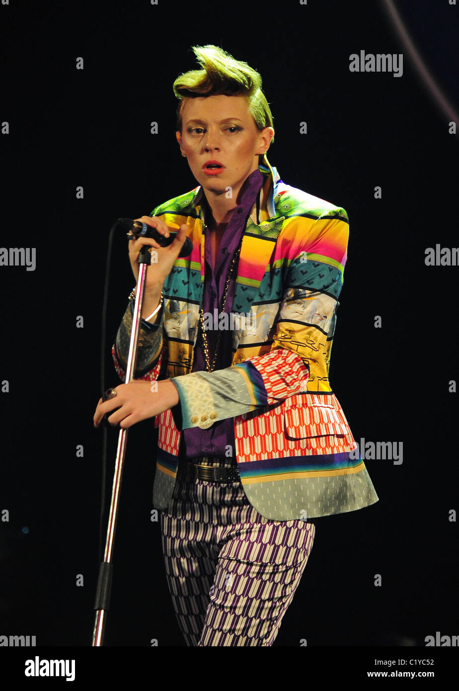 Elly Jackson of La Roux at the Mercury Music Awards at The Grosvenor House Hotel. London