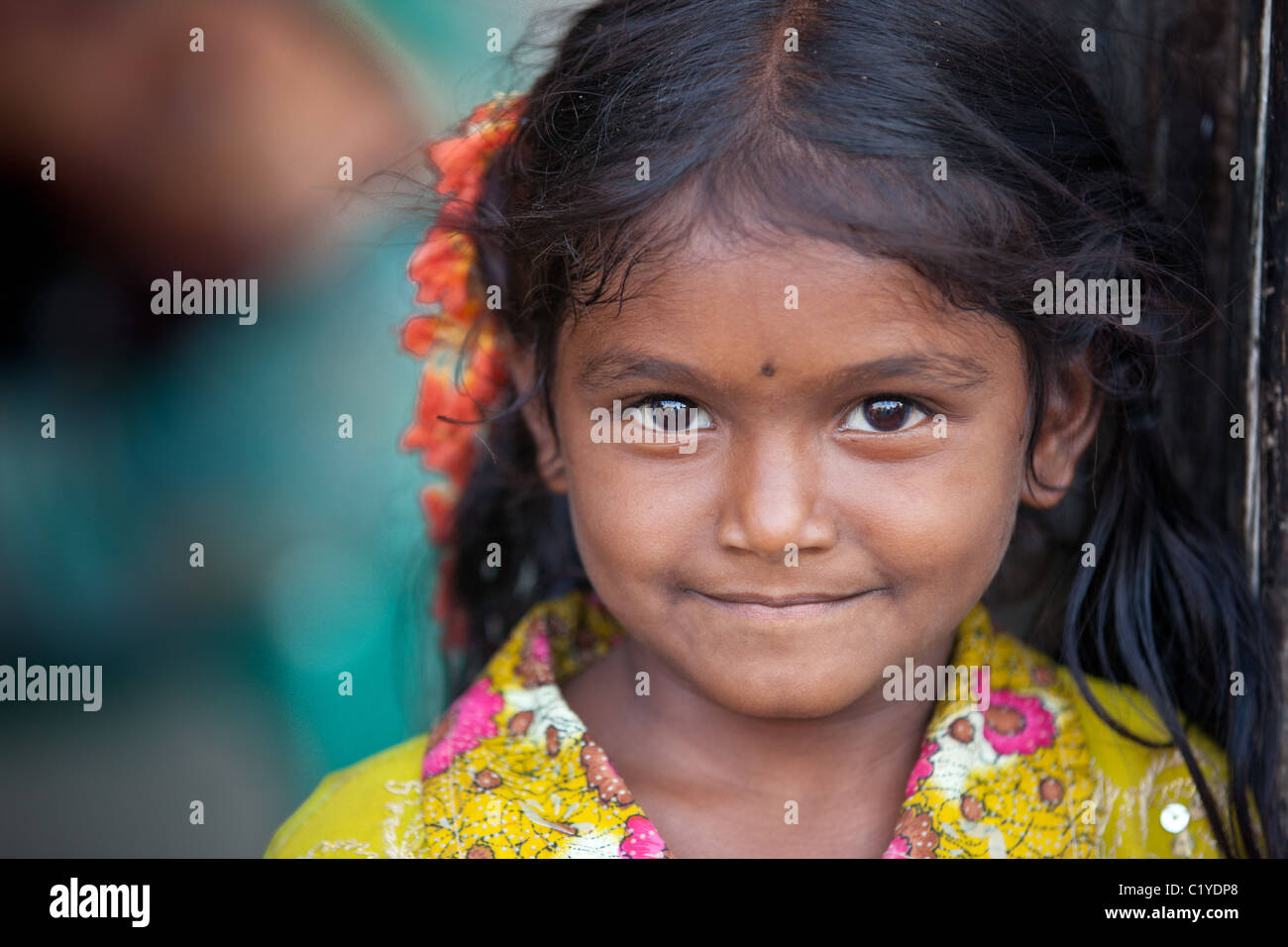 girl in Andhra Pradesh South India Stock Photo - Alamy