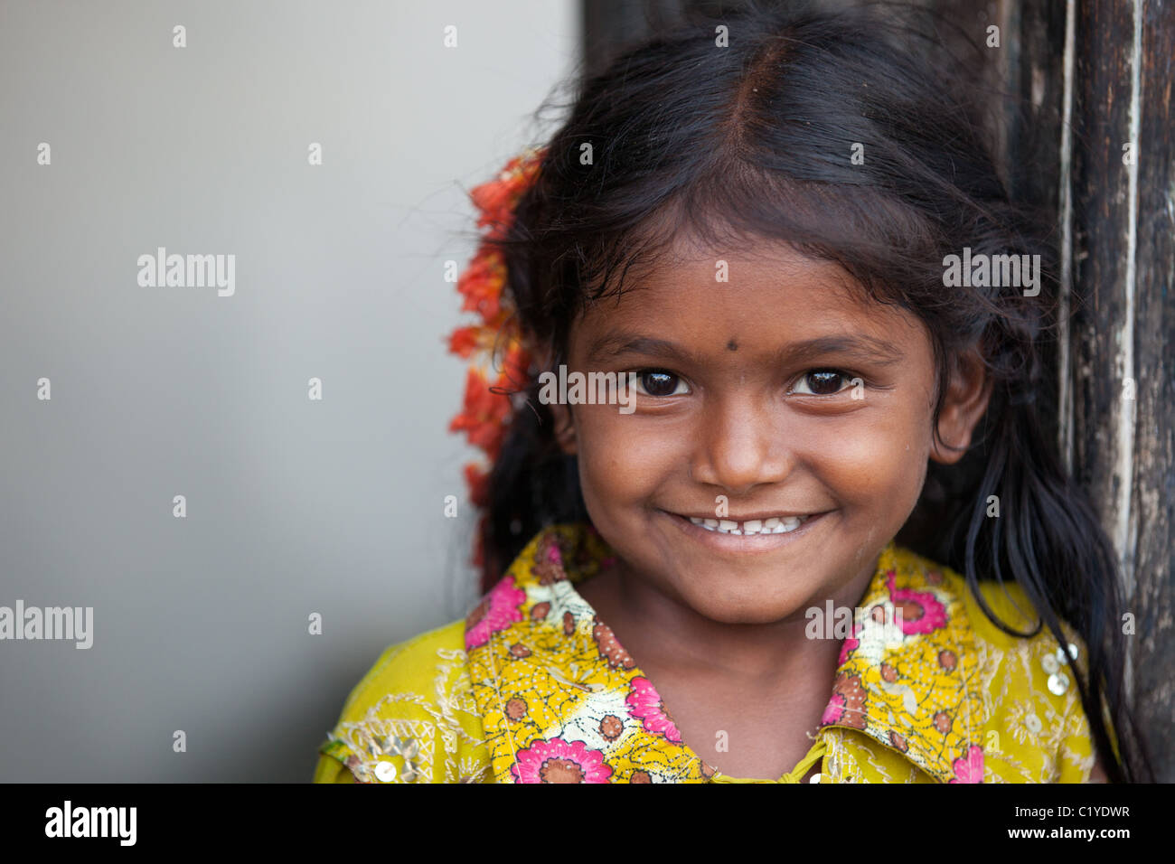 girl in Andhra Pradesh South India Stock Photo - Alamy