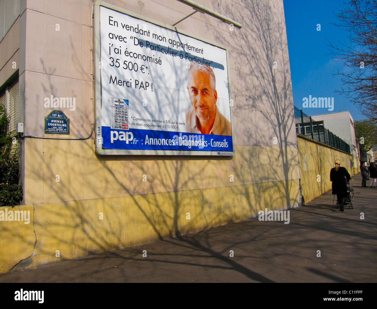 Posters on wall exterior hi-res stock photography and images - Alamy