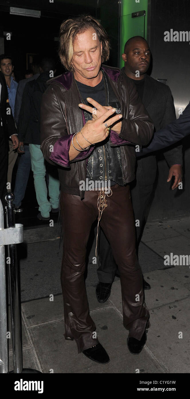 Mickey Rourke Rdj Mickey Rourke was on top form during a night out at Jalouse nightclub ...