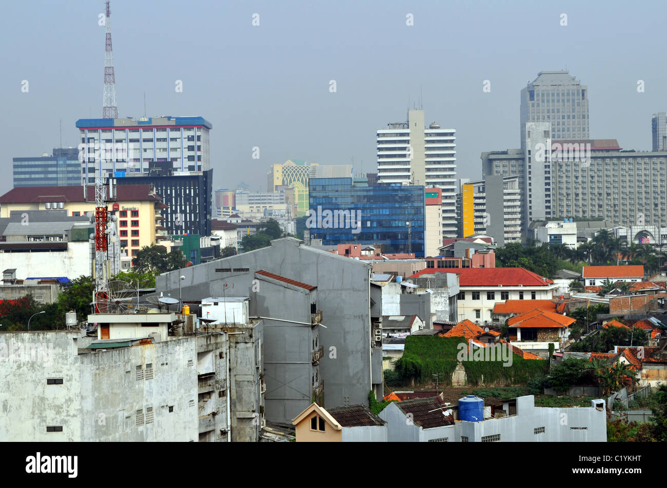 Cityscape of Indonesia capital city Jakarta Stock Photo - Alamy