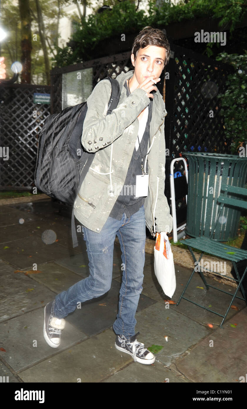 Samantha Ronson arriving at Bryant Park Mercedes-Benz IMG New York ...