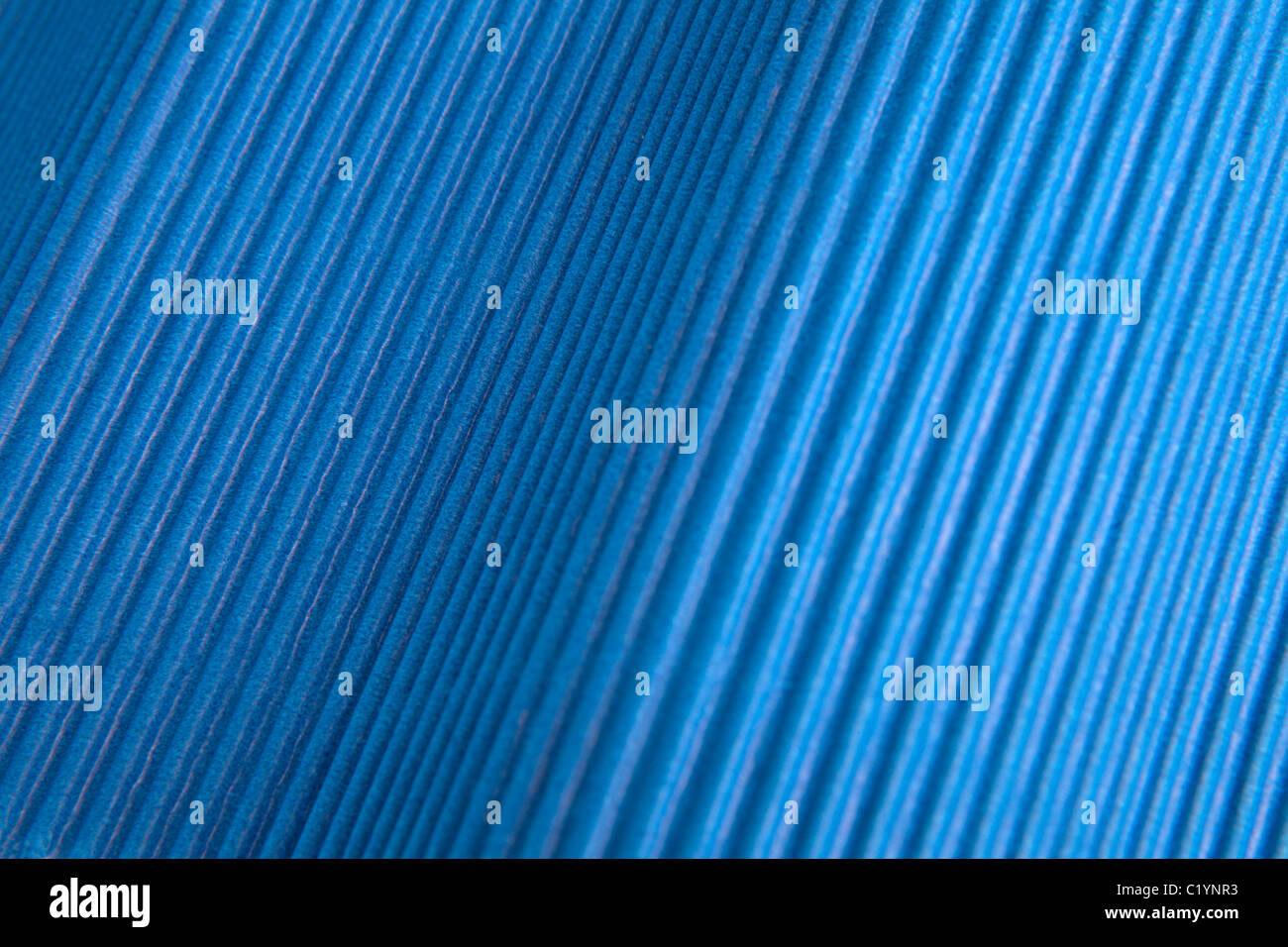 Blue corrugated cardboard with shadow Stock Photo Alamy