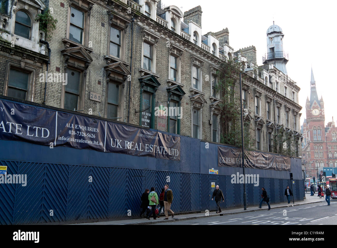 Derelict Building - Kings Cross - London Stock Photo