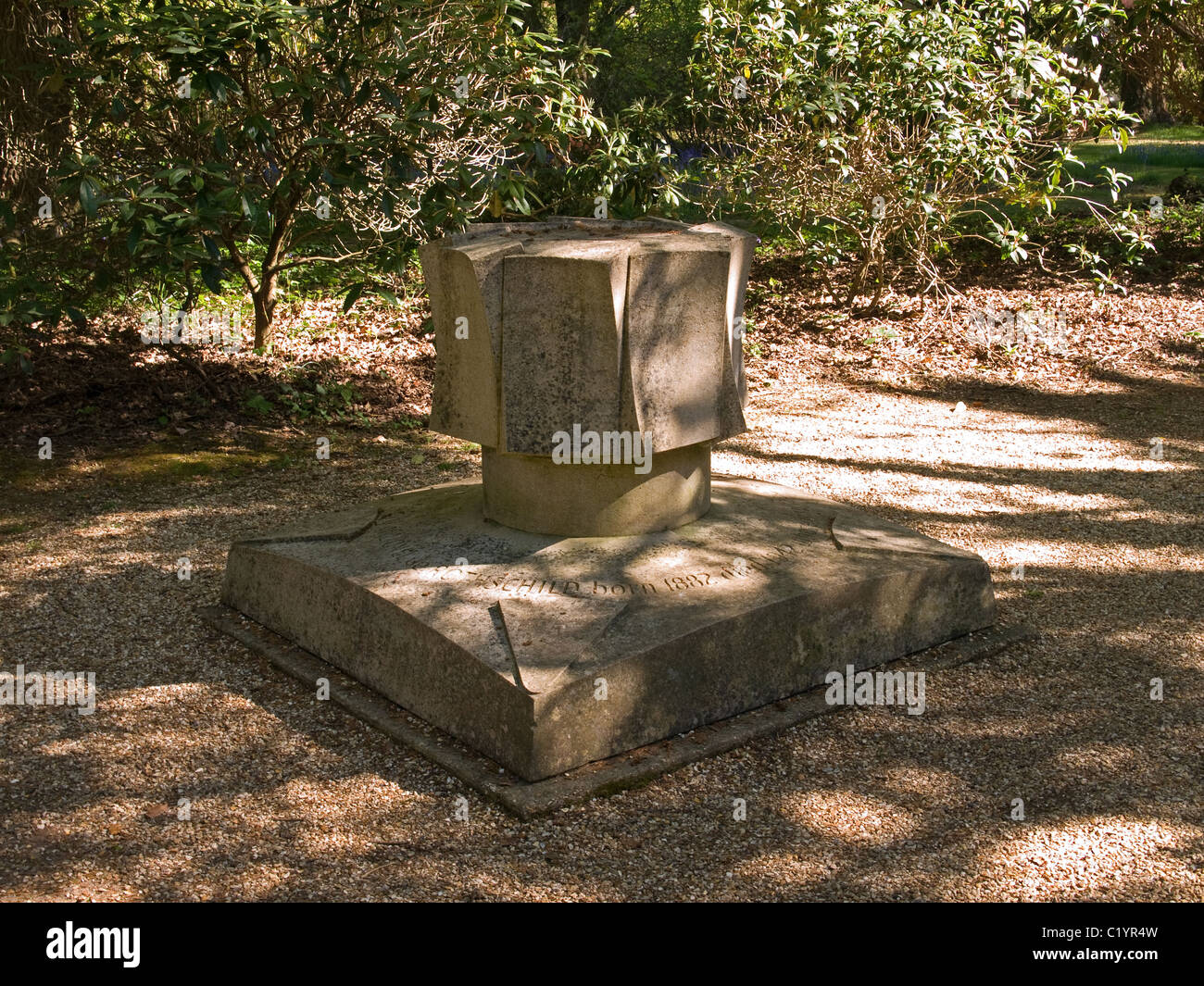 Lionel de Rothschild Memorial in Exbury Gardens Hampshire England UK