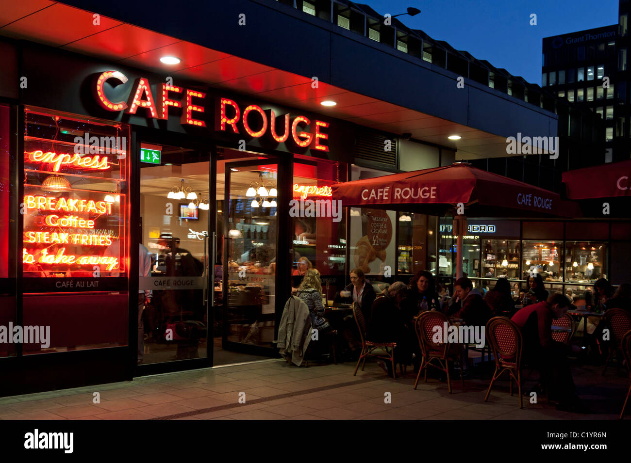 Cafe Rouge - Euston Station - London Stock Photo