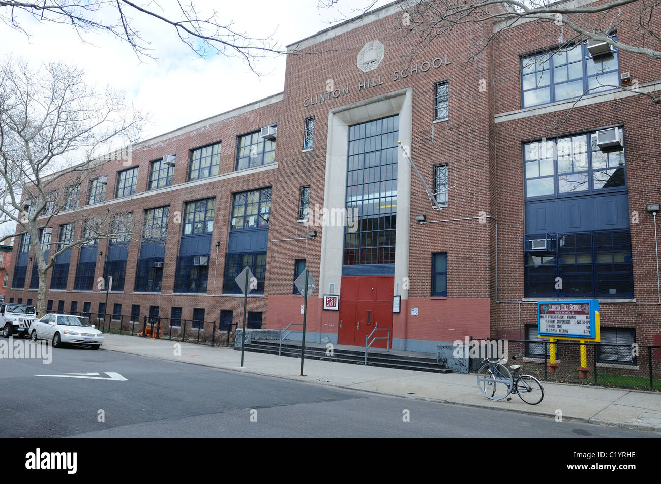Public School 20 Clinton Hill, Brooklyn, New York at 225 Adelphi Street NY 11205.  Pre-kindergarten - 5th grade. Stock Photo