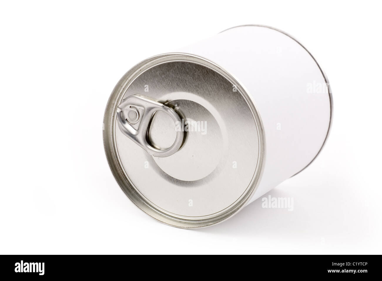 Canned Food with white background Stock Photo