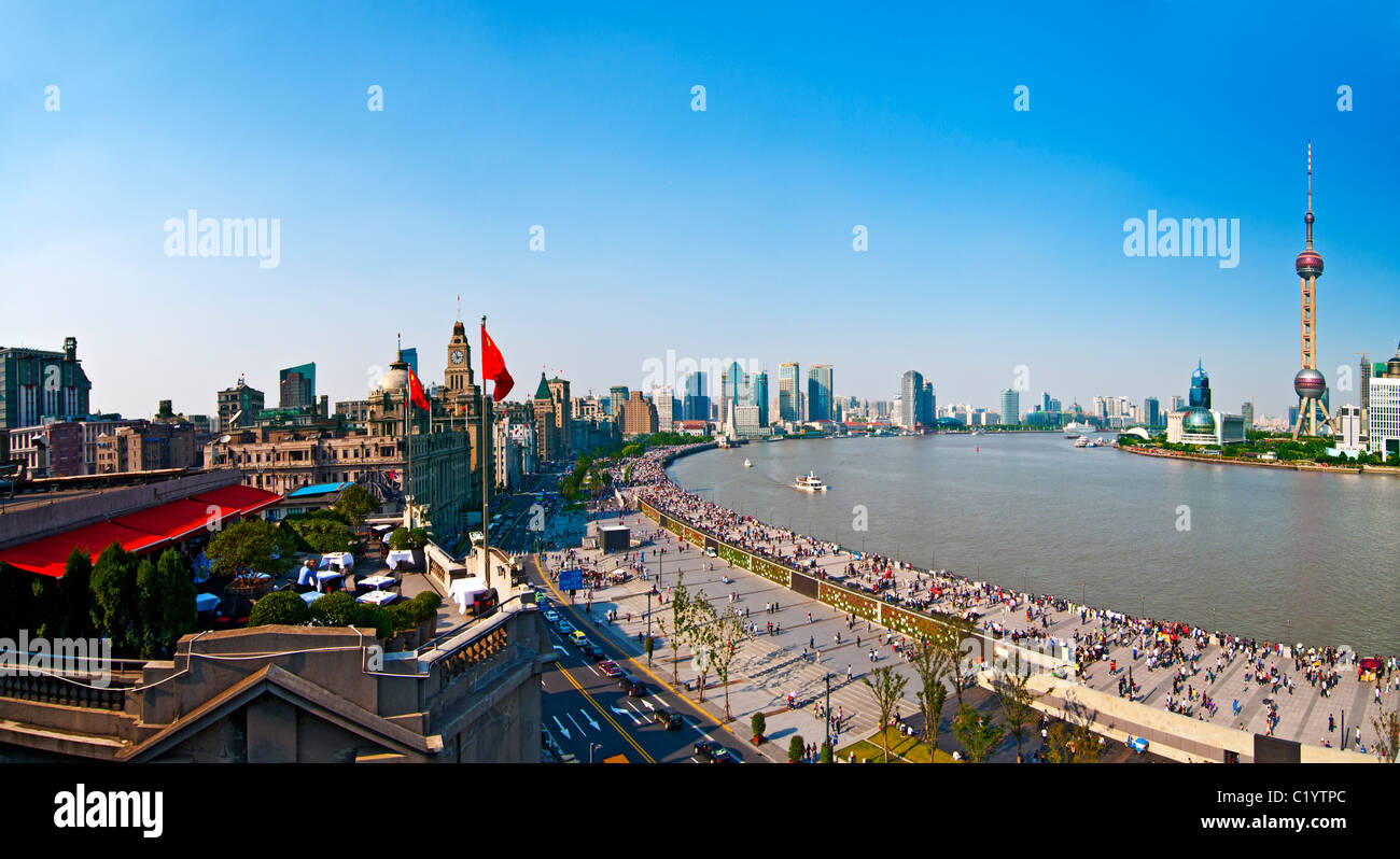 Shanghai Bund Aerial High Resolution Stock Photography and Images - Alamy