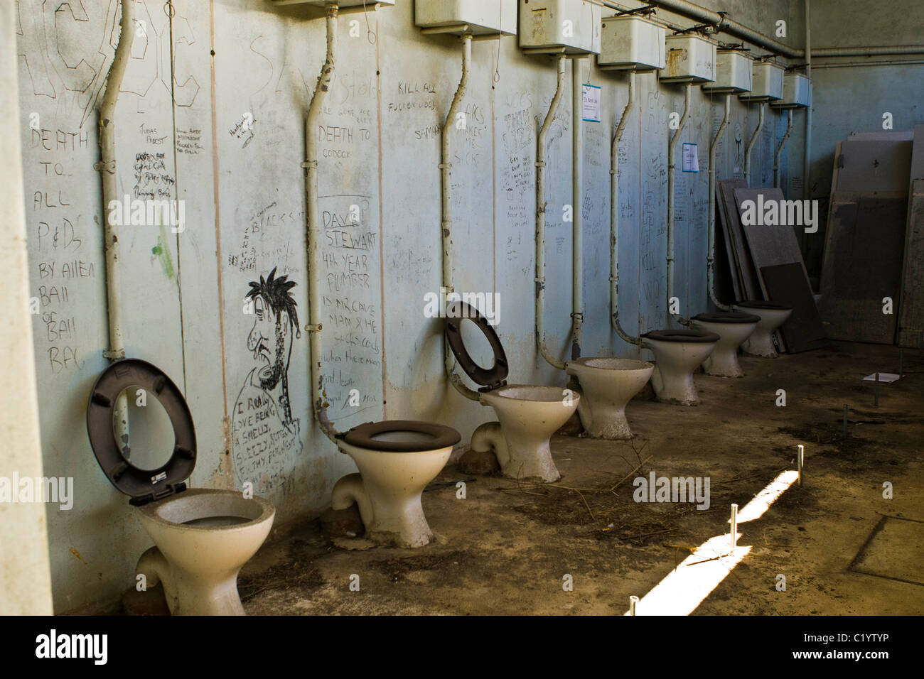 Toilet block on Cockatoo Island Stock Photo Alamy