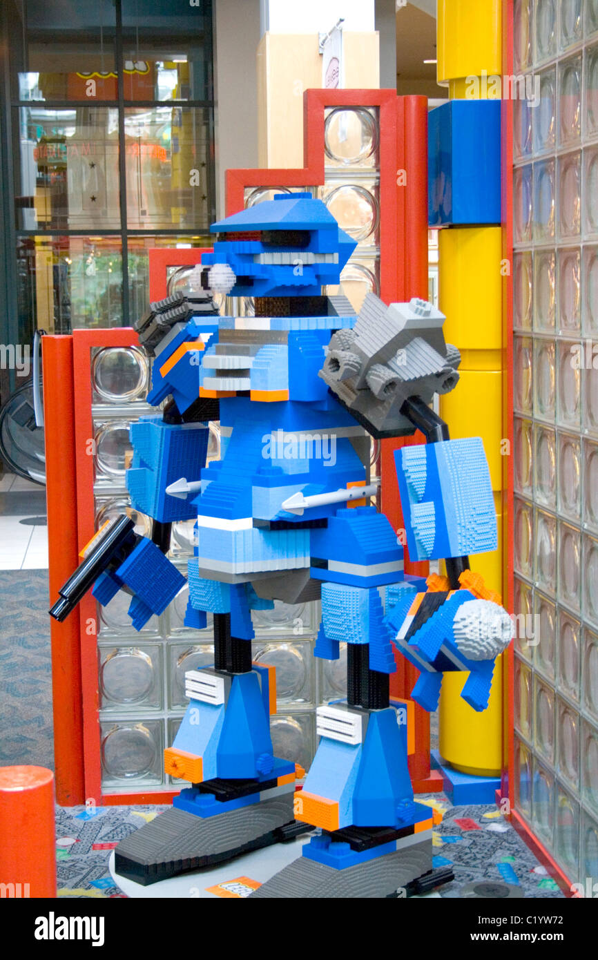 Robot Lego imagination Center Mall of America  Bloomington Minnesota MN USA Stock Photo
