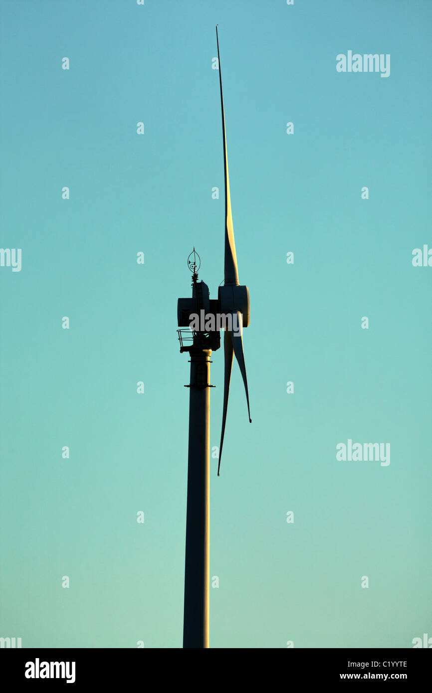 Close Up of Wind Turbine, Denham Western Australia Stock Photo