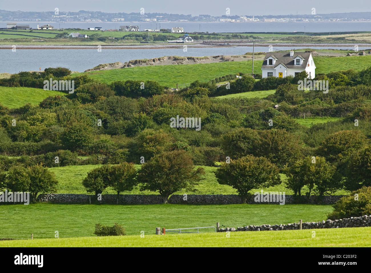 Landscape near Burren in Ireland Stock Photo