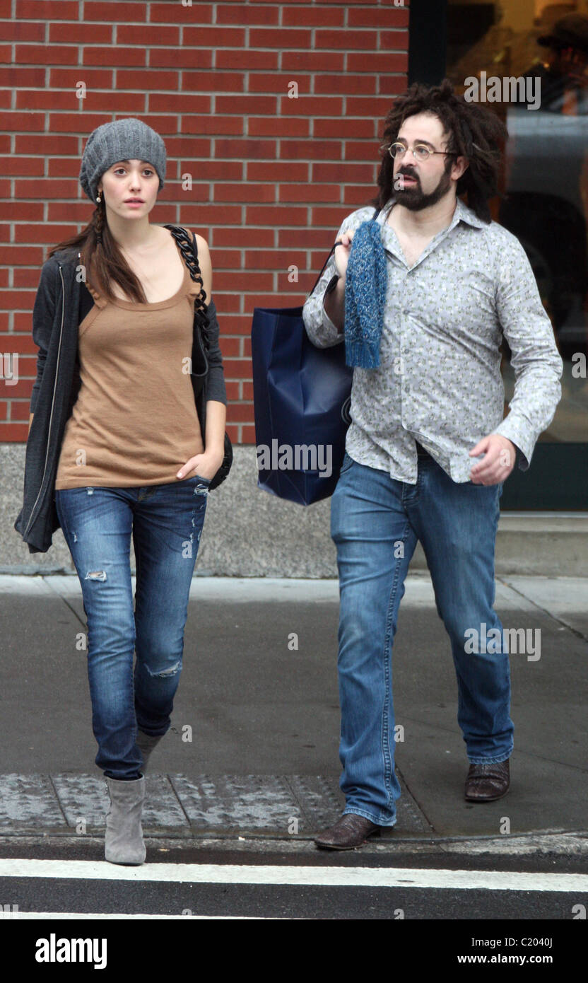 Emmy Rossum out with her boyfriend Adam Duritz from the Counting Crows New  York City, USA - 12.09.09 Pop Stock Photo - Alamy