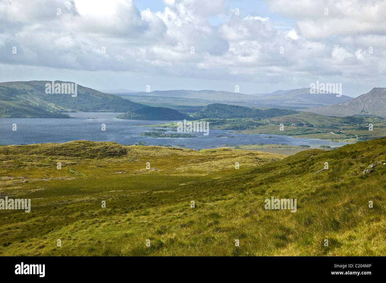 Landscape in Joyce's Country Ireland Stock Photo